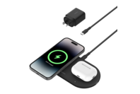Belkin BoostCharge Pro 2-in-1 Magnetic Wireless Charging Pad with Qi2 15W - Black