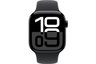 Apple Watch Series 10 GPS 46mm Jet Black Aluminium Case with Black Sport Band - M/L