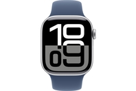 Apple Watch Series 10 GPS 42mm Silver Aluminium Case with Denim Sport Band - S/M