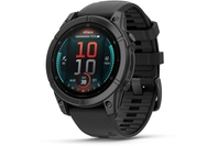 Garmin Fenix E 47 mm AMOLED Slate grey steel with Black silicone band