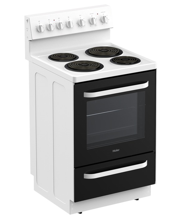 Hor60s4ccrw1 haier 60cm freestanding range with coil element   h100 series %284%29