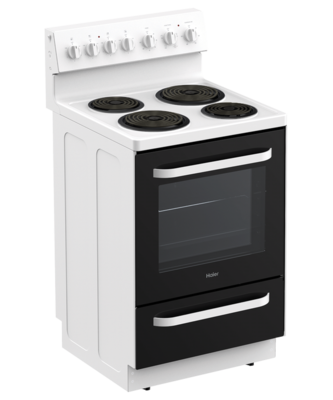 Hor60s4ccrw1 haier 60cm freestanding range with coil element   h100 series %284%29