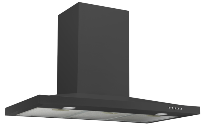 Cs9 900mb award 90cm matt black low profile canopy hood %282%29