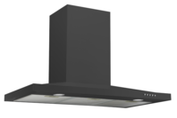 Award 90cm Matt Black Low Profile Canopy Hood