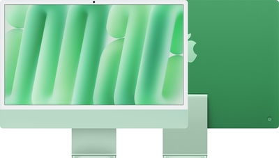 Imac 24 in m4 chip green pure front pure back screen  usen