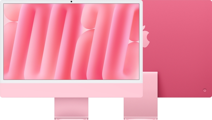 Imac 24 in m4 chip pink pure front pure back  screen  usen