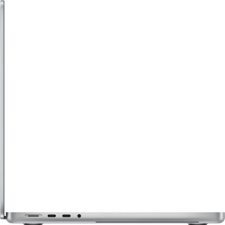 Macbook pro 14 in m4 silver pure side right screen  usen