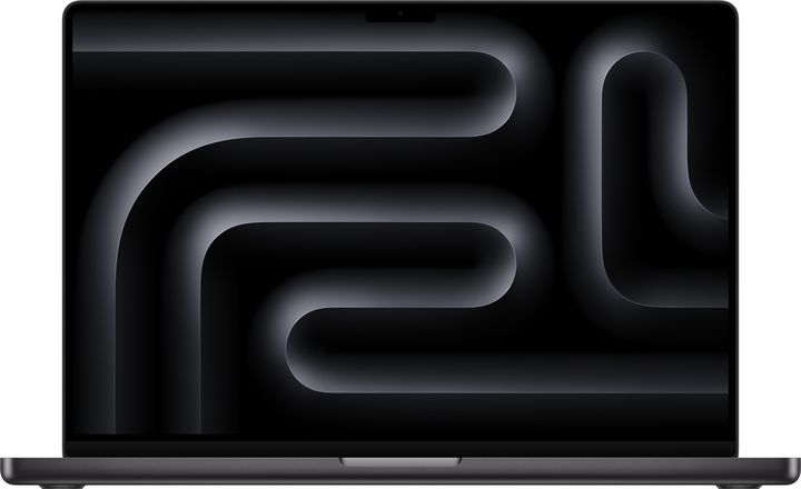 Macbook pro 16 in m4 space black pure front screen  usen