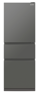 Mr cx328ex ag a   mitsubishi 328l bottom mount multi drawer fridge   right hinge   gunmetal