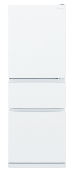 Mr cx363ex w a   mitsubishi 363l bottom mount multi drawer fridge   right hinge   white