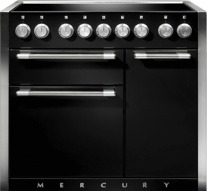 Rs16807 mercury 1000 induction in matt black with polished stainless steel trim