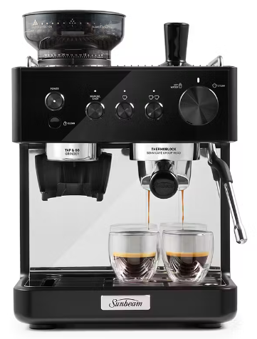 Emm5500bk sunbeam origins classic manual espresso machine black %281%29