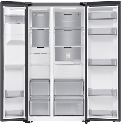 Srs6200s   samsung 635l side by side ice   water refrigerator in black %285%29