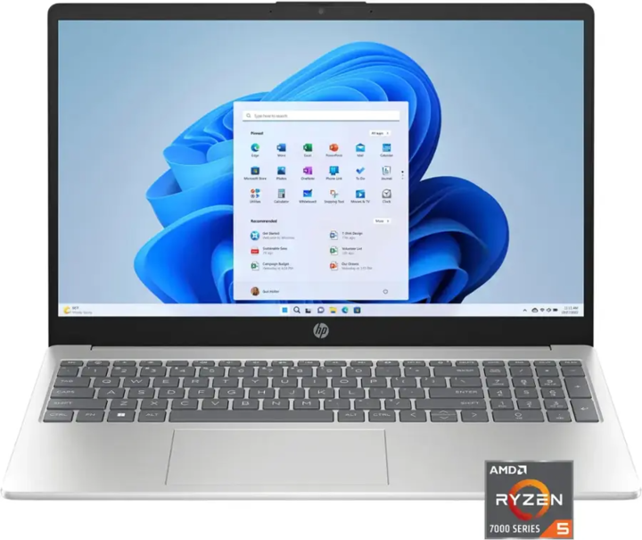15 fc0025dx   hp 15.6 touch screen amd ryzen 5  8gb ram  512gb ssd laptop natural silver %281%29